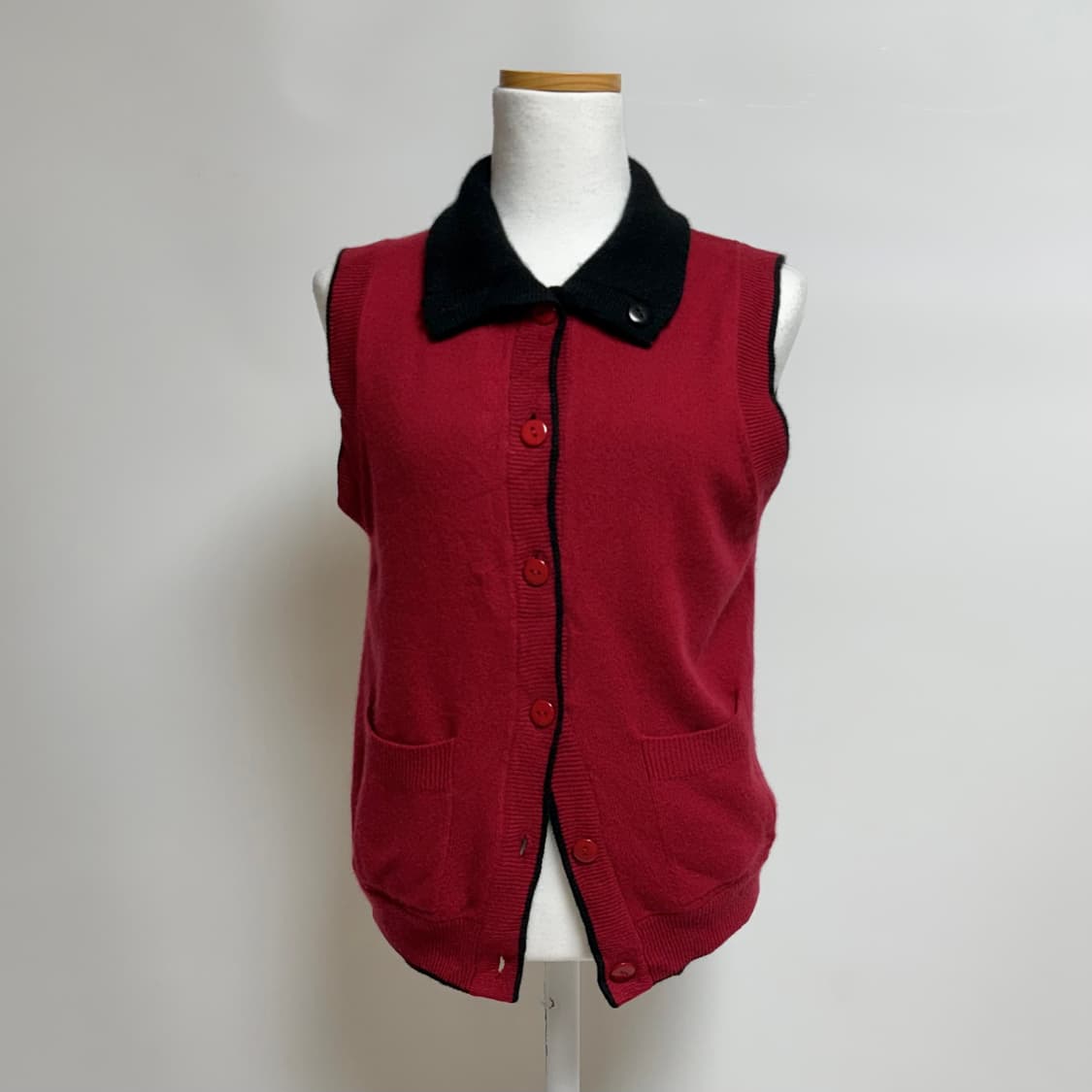 [캐시미어 100%] 리버서블 양면 니트 베스트 조끼 상품이미지3