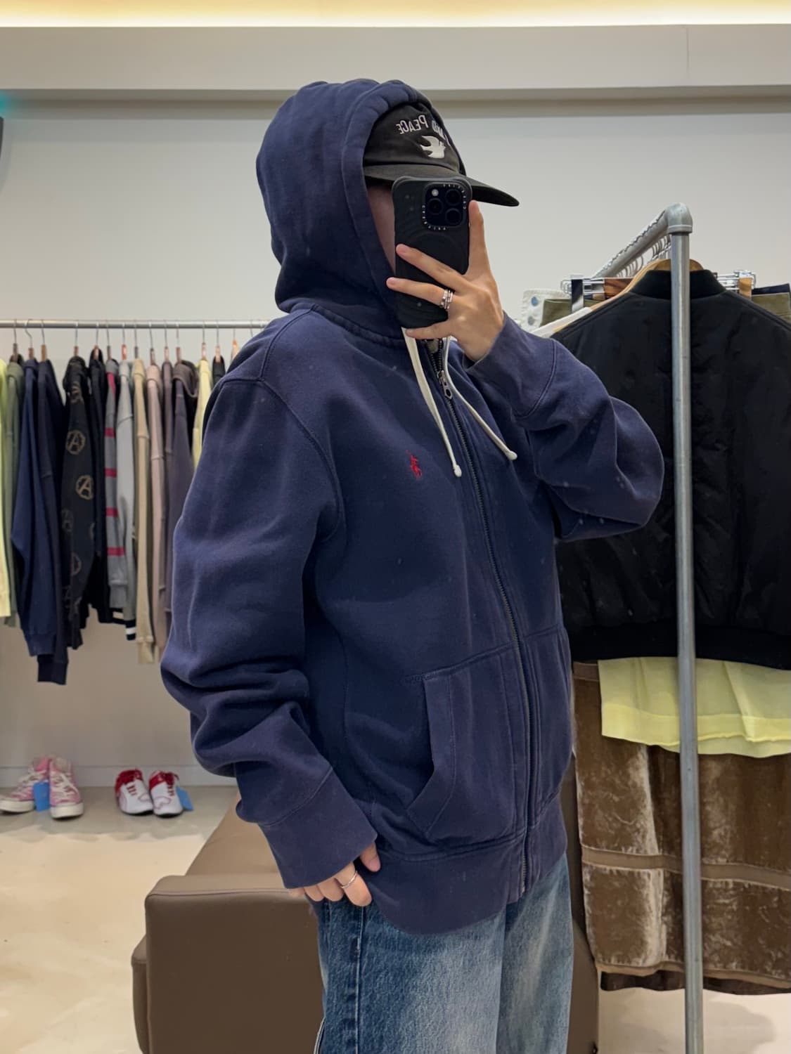 폴로 랄프로렌 후드집업 네이비  상품이미지5