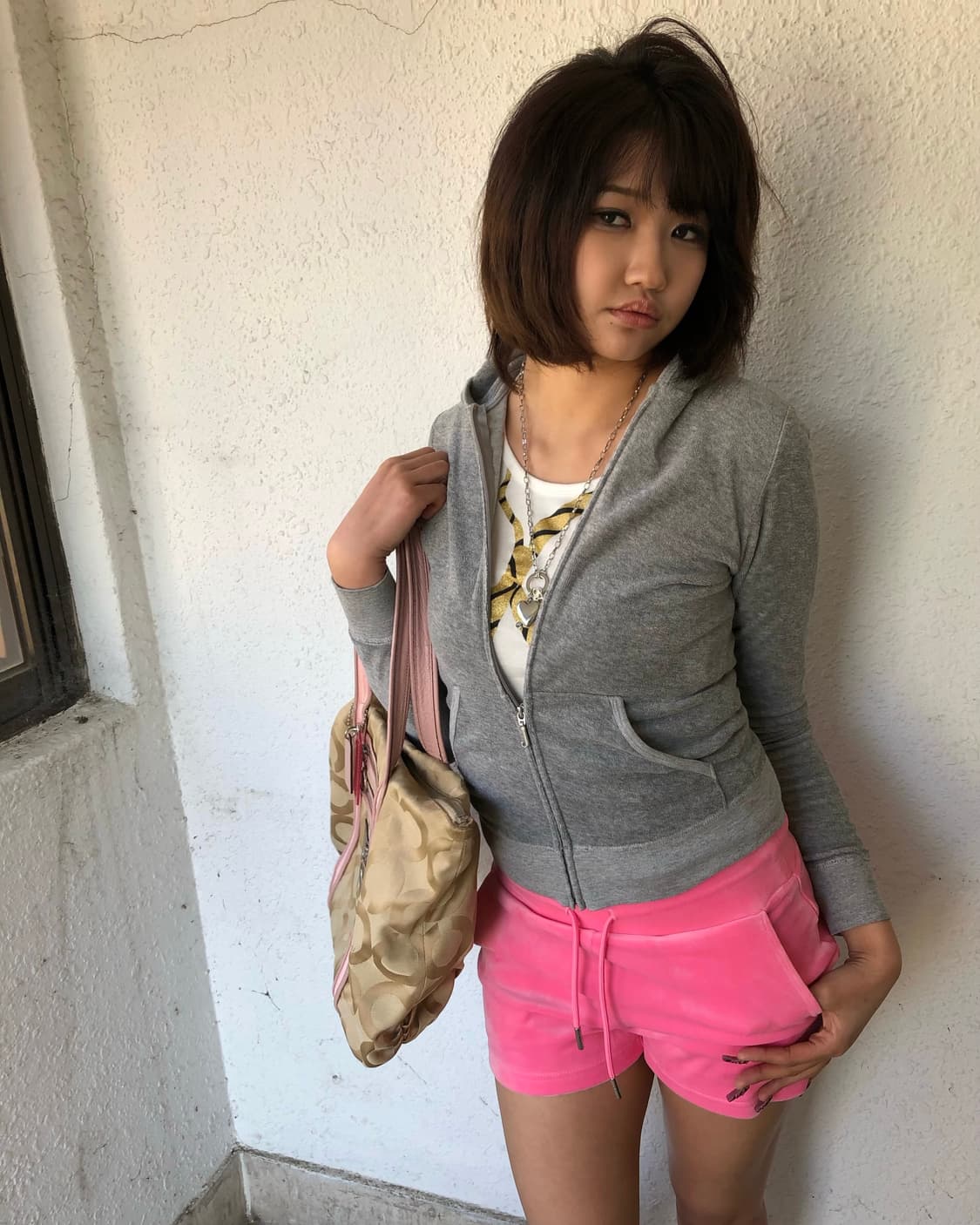 S JUICY COUTURE 그레이 테리 후드집업 상품이미지3