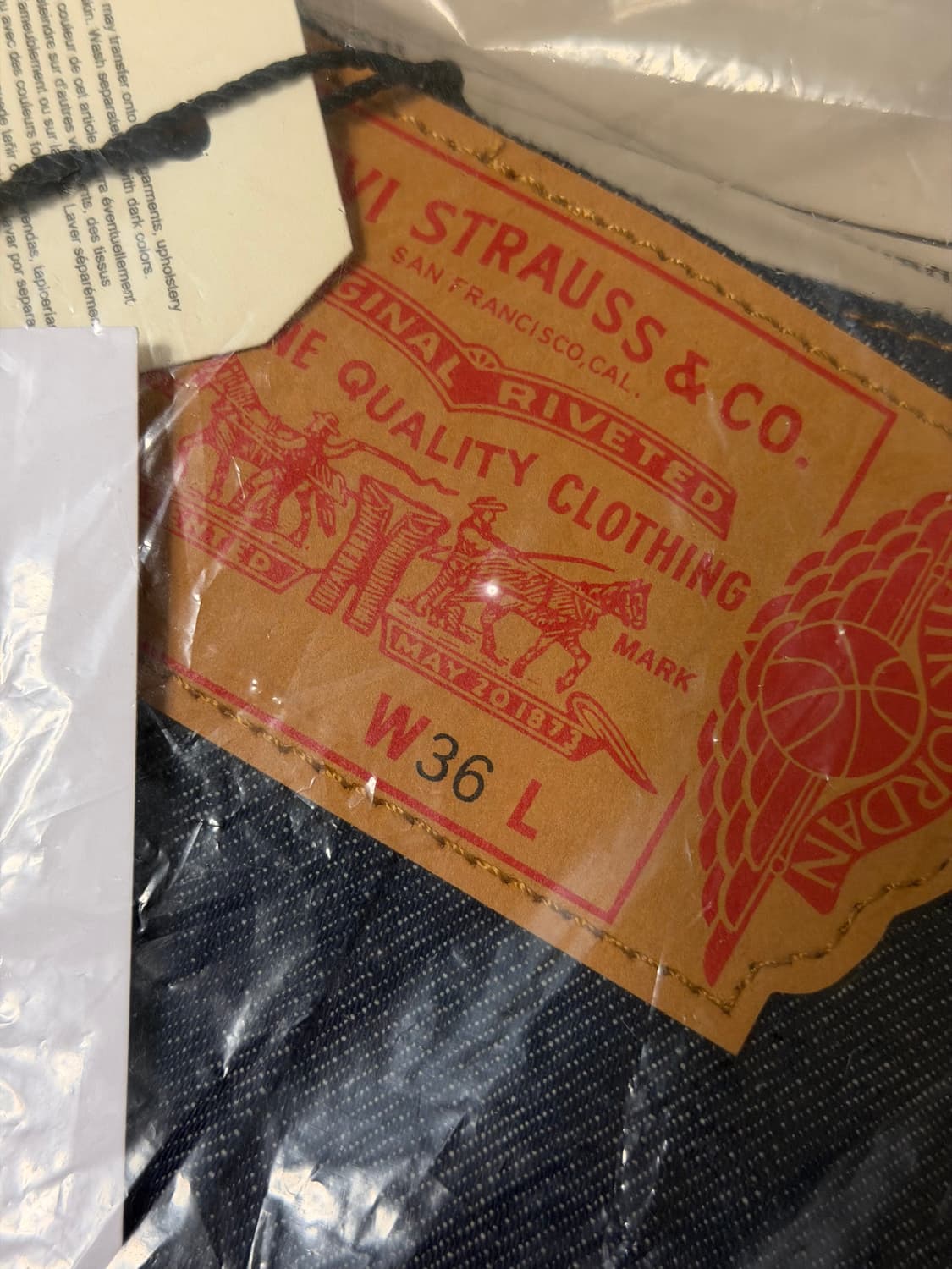 리바이스 X 조던 배기 쇼츠 상품이미지2