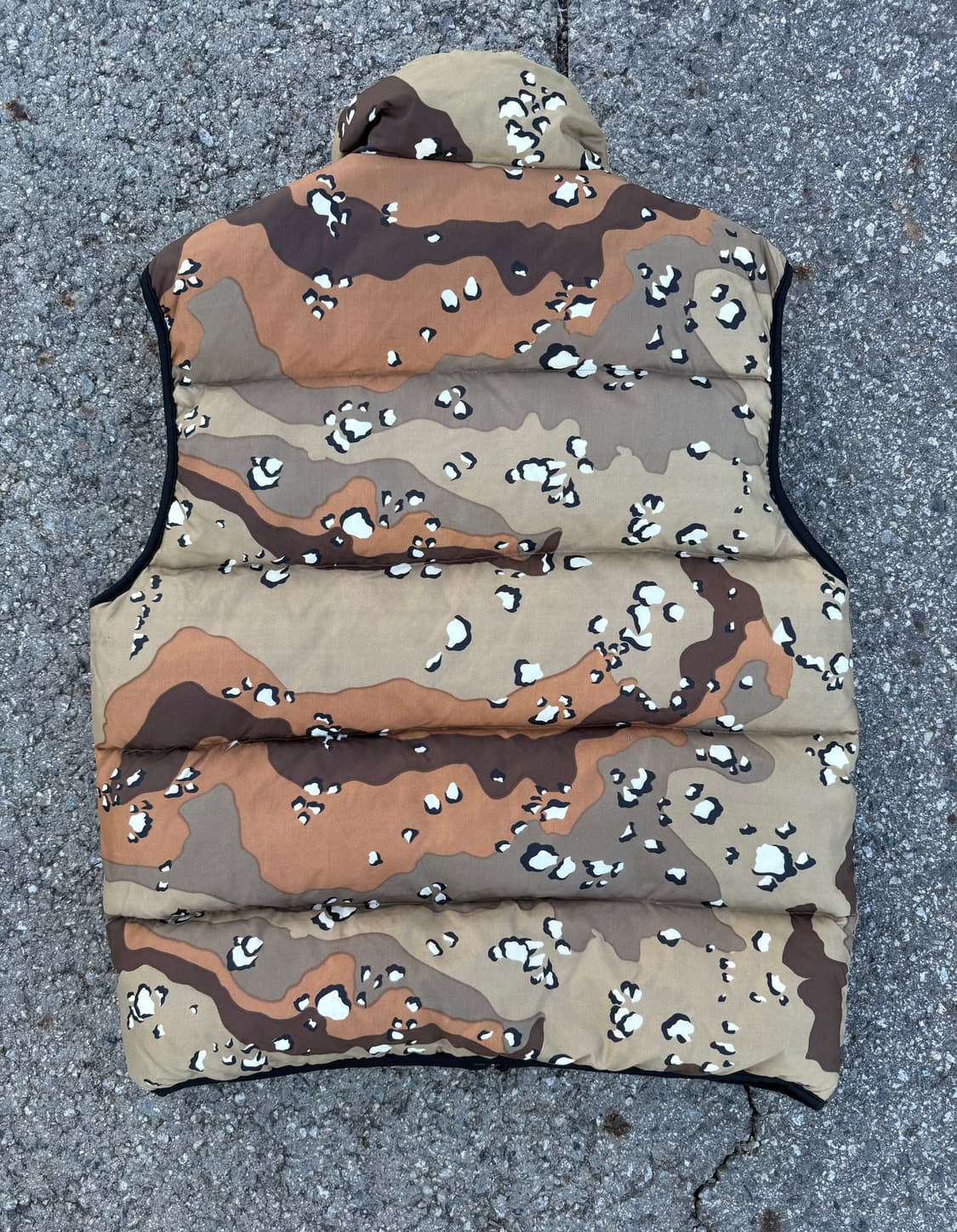 PARALYSED 초코칩 데저트 카모 플라쥬 조끼 패딩 베스트 상품이미지2