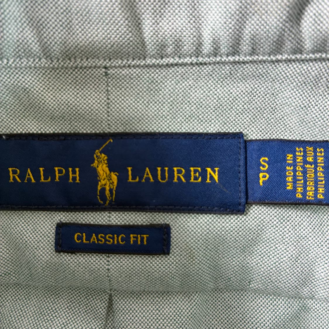 Polo  폴로 랄프로렌 자수 코튼 라이트그린 솔리드 셔츠  상품이미지4