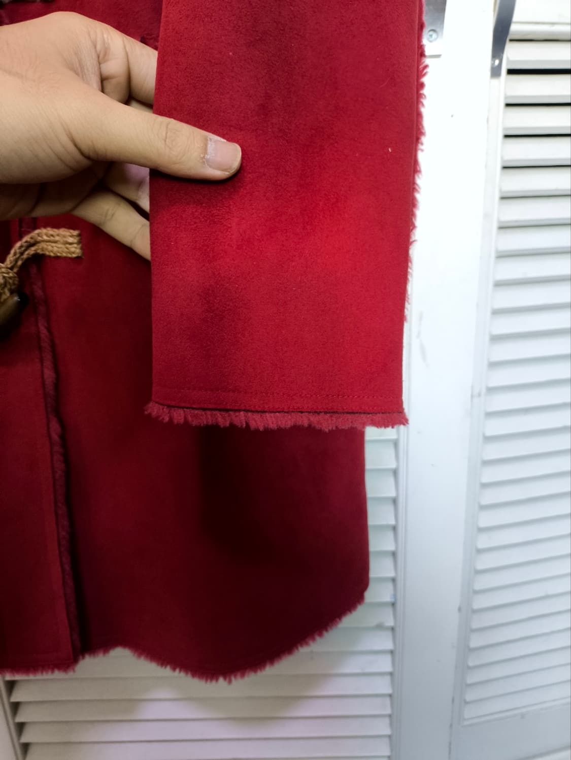 90 떡볶이코트 레드 상품이미지4