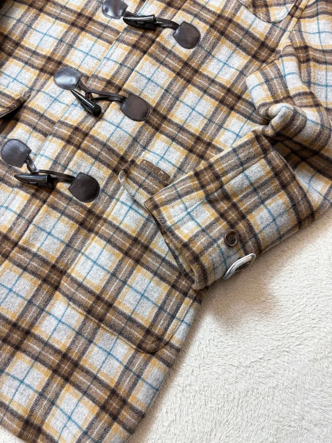 지피지기 00's 울 체크 더플 후디 코트 PN6828 상품이미지3