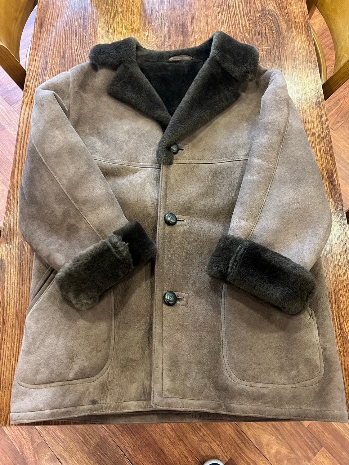 스웨이드 가죽 무스탕 상품이미지1