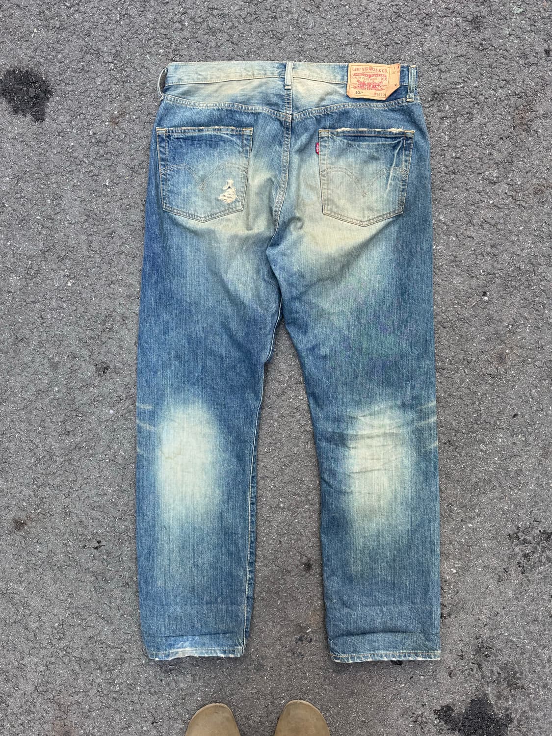 리바이스 501 더티 페이딩 데님팬츠 상품이미지2