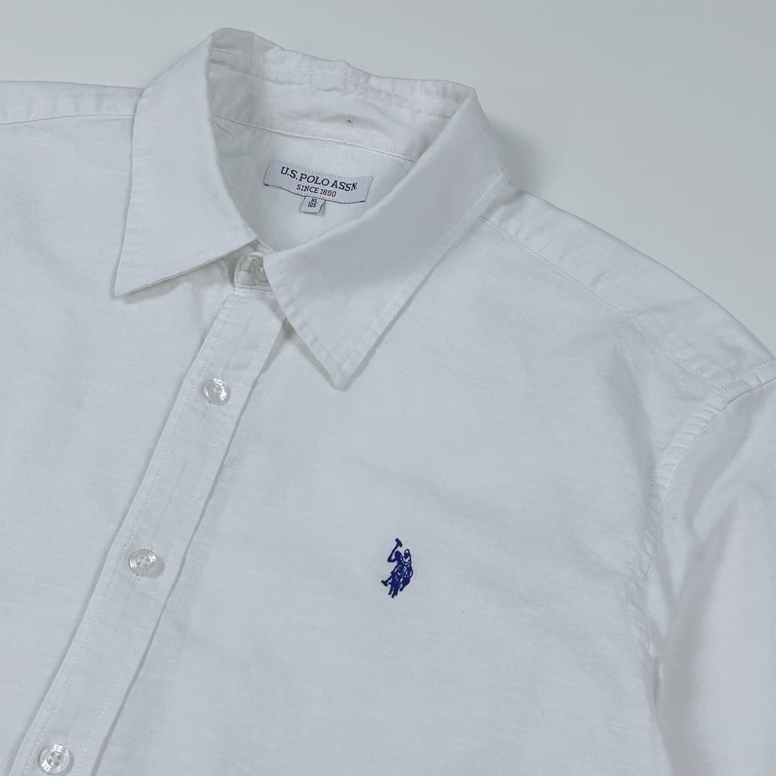 US POLO ASSN 반팔 셔츠 화이트 상품이미지3