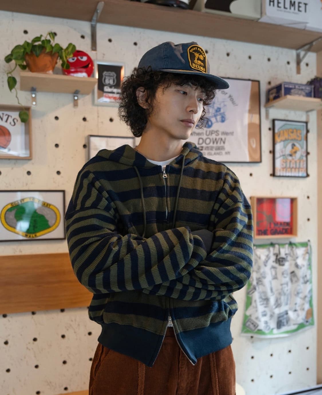 카락터 스프라이트 니트 후드집업  상품이미지2