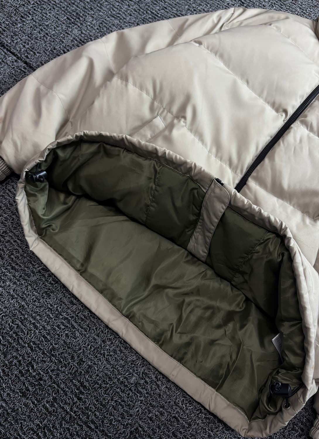 00s 나이키 올드스쿨 뉴챔프 다운 푸퍼 패딩 카키 1758 상품이미지3