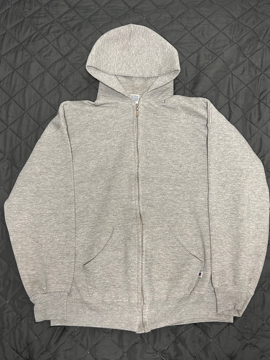 9Os 빈티지 러셀 애슬레틱 후드집업 그레이 XL 상품이미지1