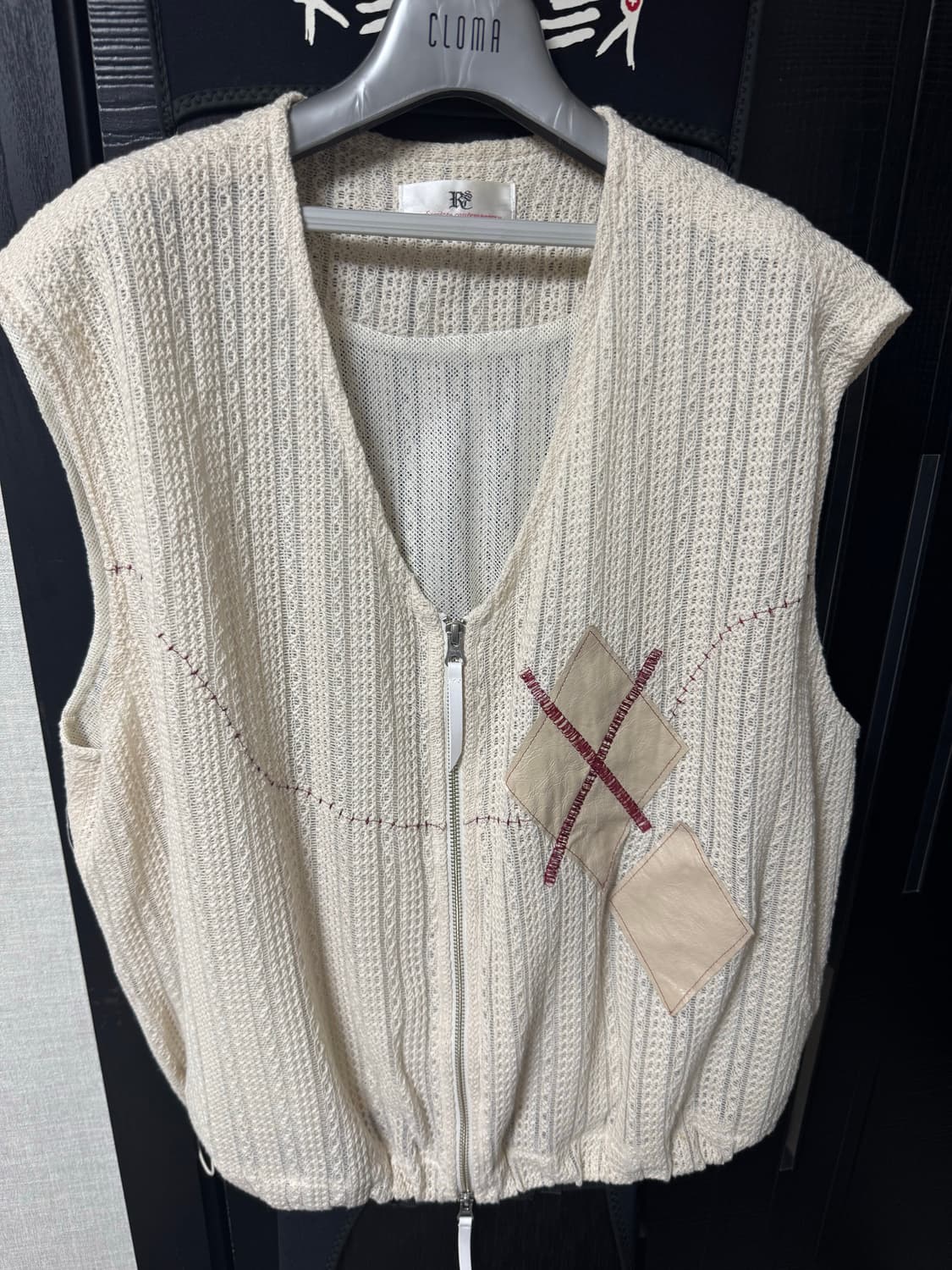 [2] RSSC 아가일 스티치 니트 집업 베스트 상품이미지2