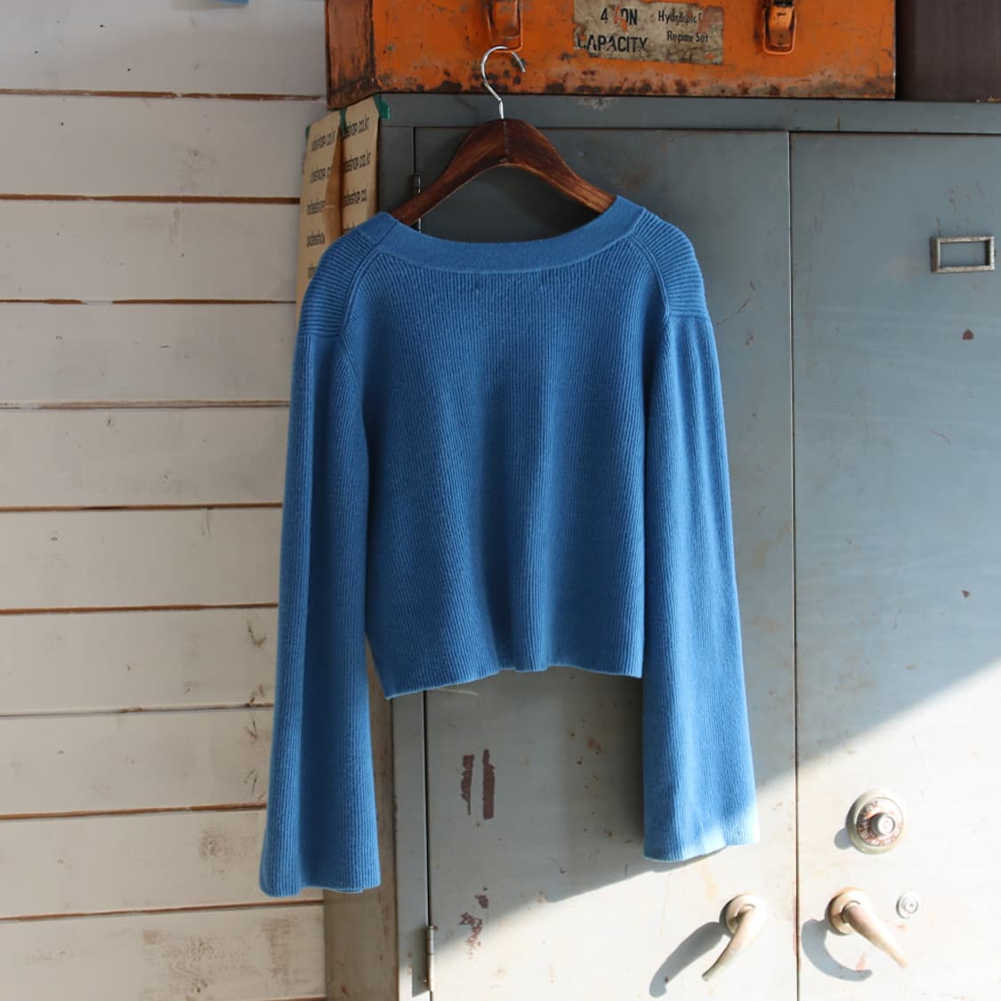 Ray BEAMS 골지 크롭 가디건 (여성용) 상품이미지3