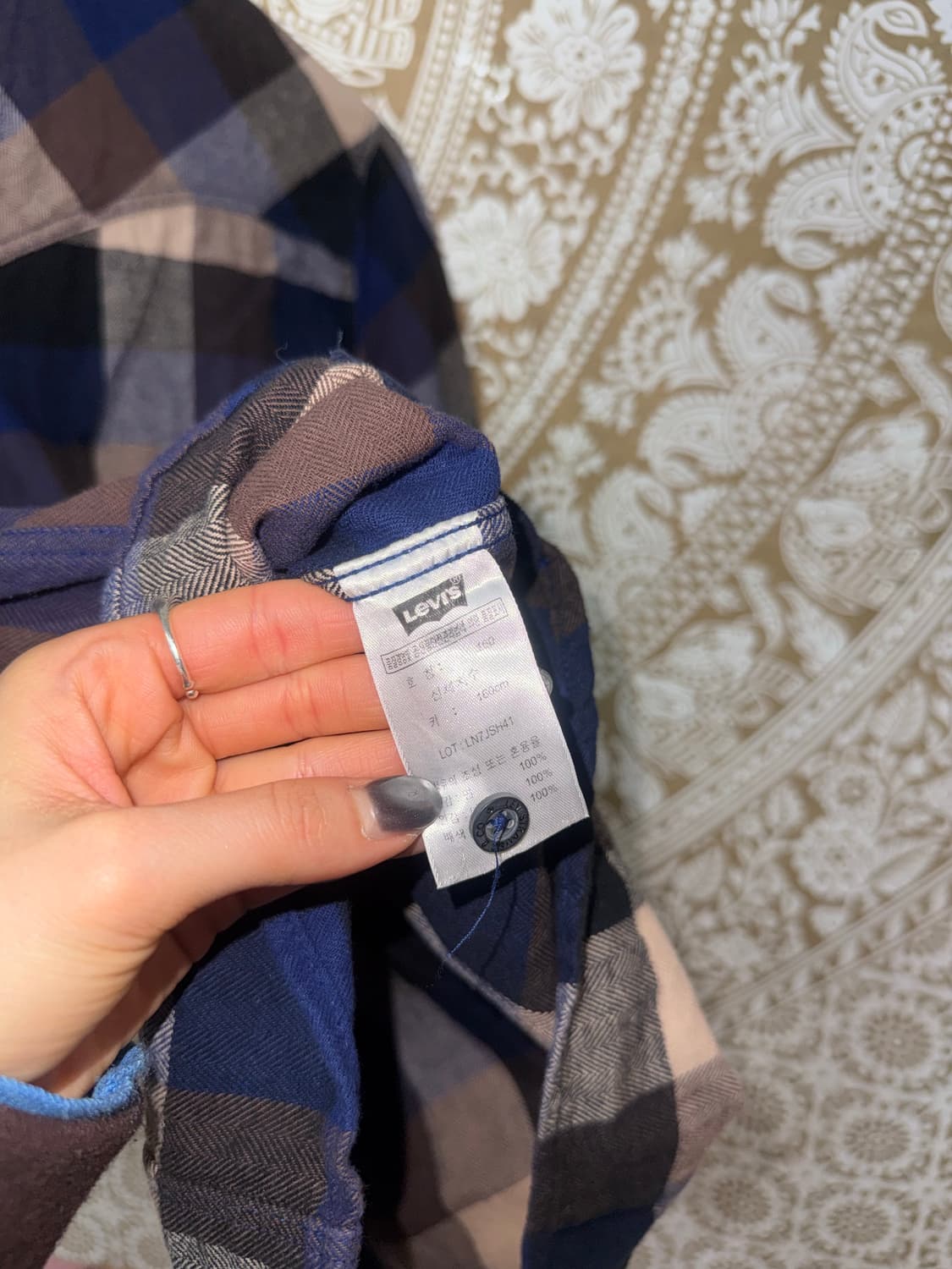 리바이스 여성 투포켓 체크 셔츠  상품이미지6