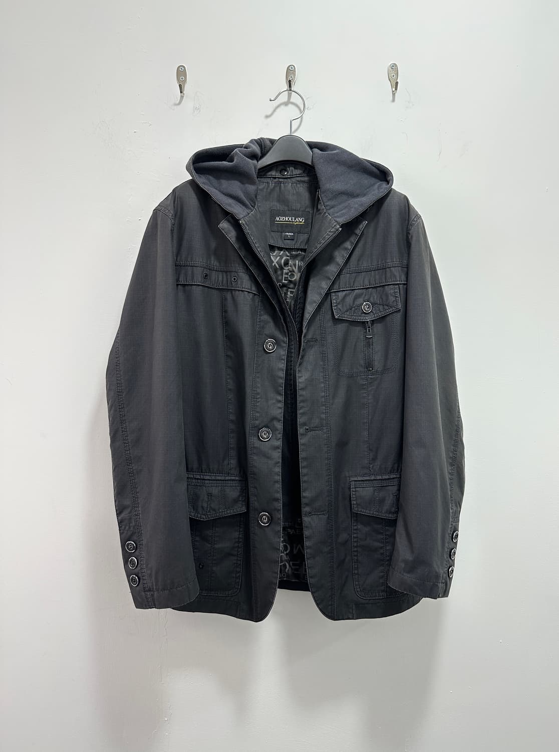 Vintage fake layered hoodie jacket 상품이미지5