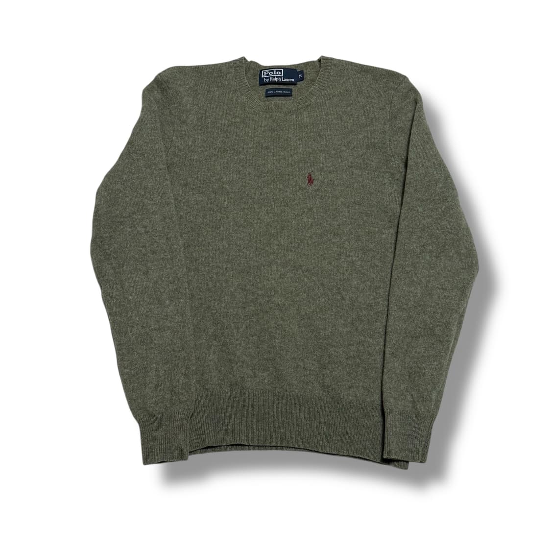 Polo Ralph Lauren 여성 100% 램스울 올리브 그린 니트 상품이미지1