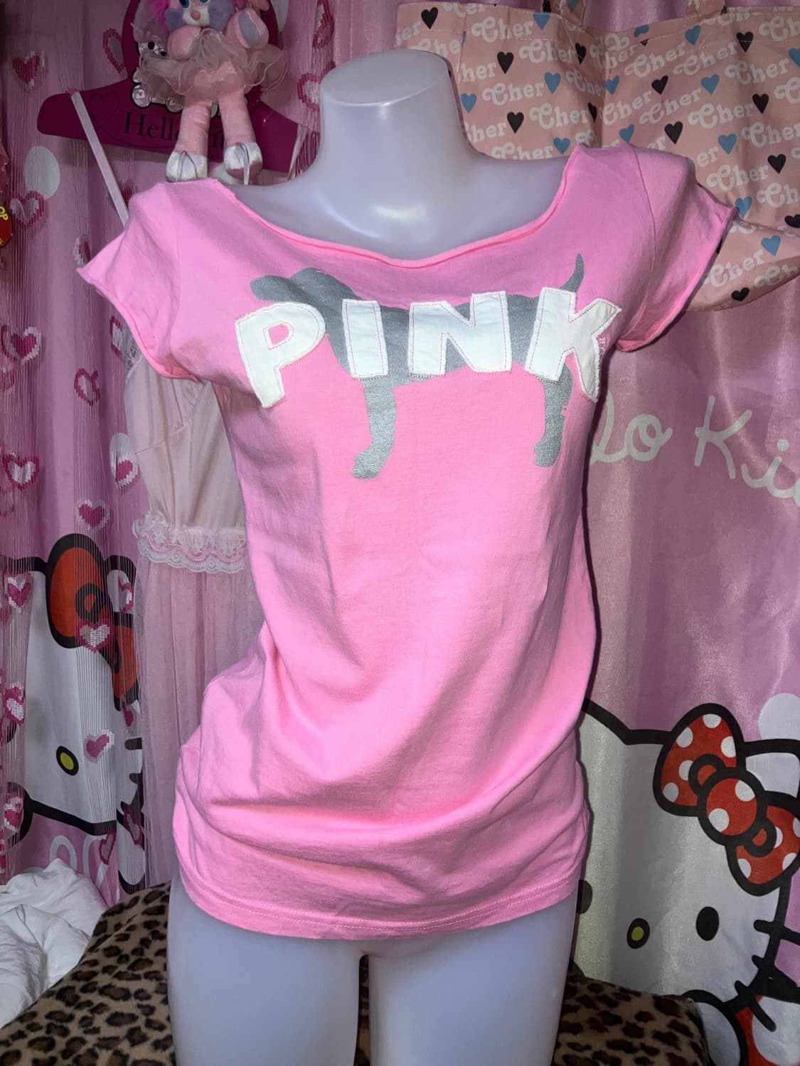 PINK 슬림핏 티셔츠 상품이미지2