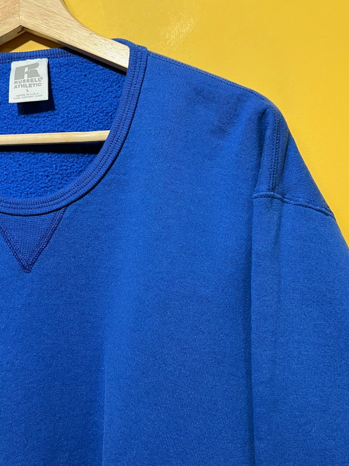 90's [여성L] 러셀 로열 블루 맨투맨 빈티지 스웻셔츠 블랭크 상품이미지3