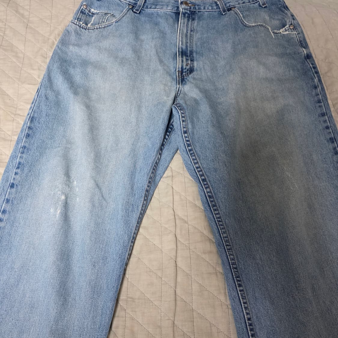 [38X32] 90s 리바이스 실버탭 연청 스트레이트 루즈핏 - 나이스 상품이미지1