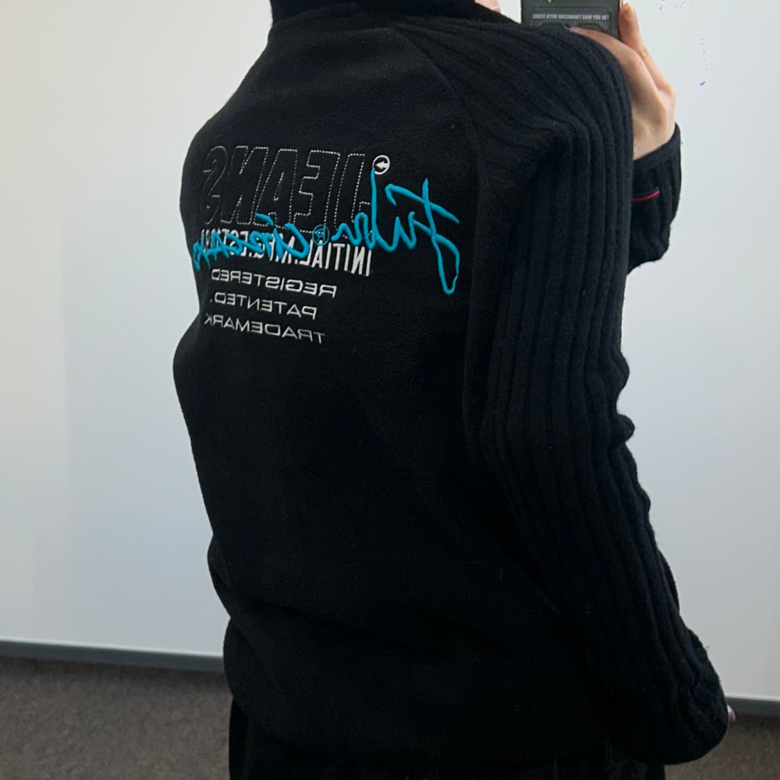 FUBU 후부 백포인트 니트슬리브 후리스 후드집업 상품이미지2