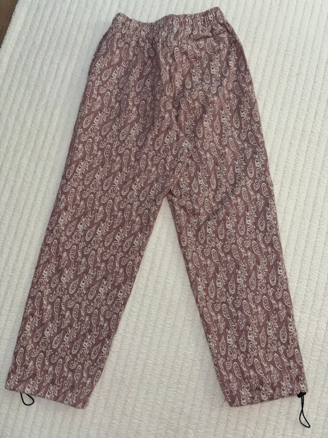 NOMANUAL 노매뉴얼 PAISLEY TRACK PANTS - RED 상품이미지1