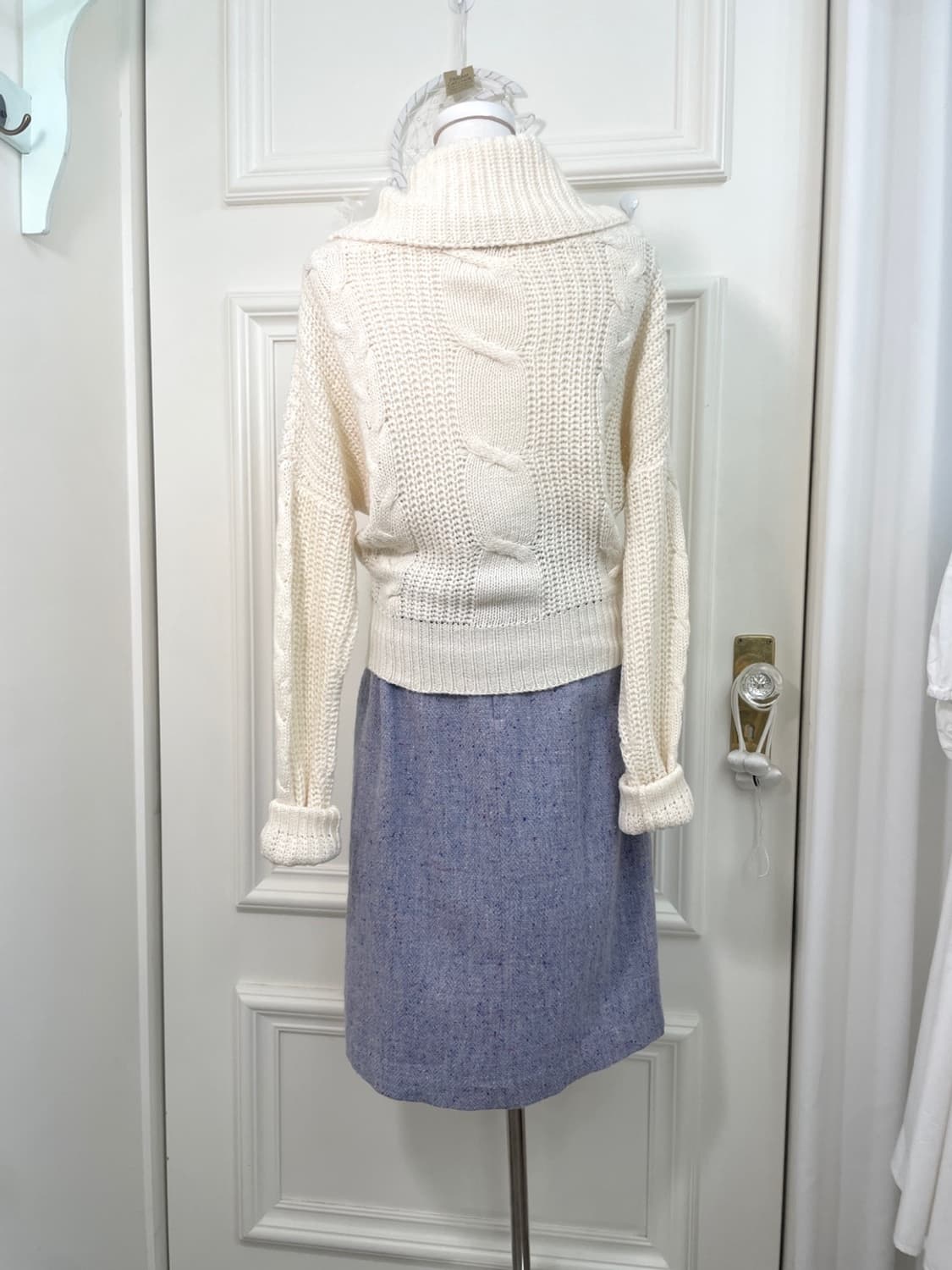 ivory twist turtle-neck sweater top 상품이미지4