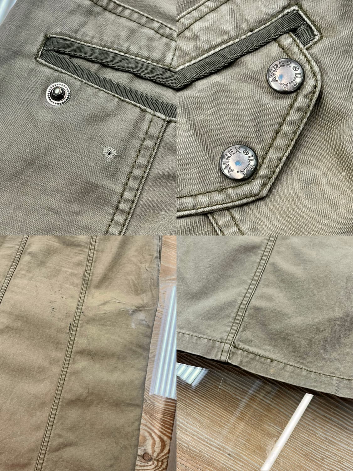 아비렉스 밀리터리 사이드 버튼 카모 스커트 상품이미지9