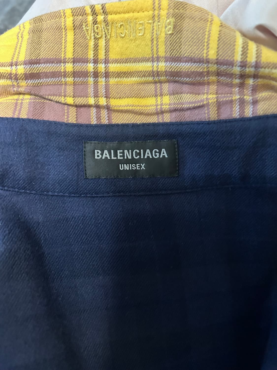 발렌시아가 리버시빌 플란넬셔츠 M 새상품 상품이미지6