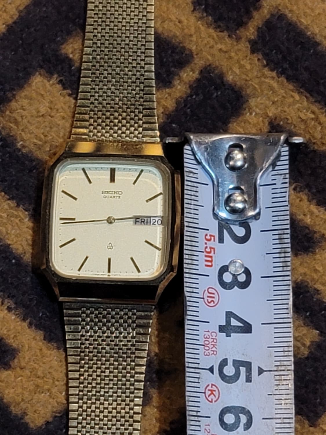80's~ 세이코 빈티지 쿼츠 금장시계 상품이미지6