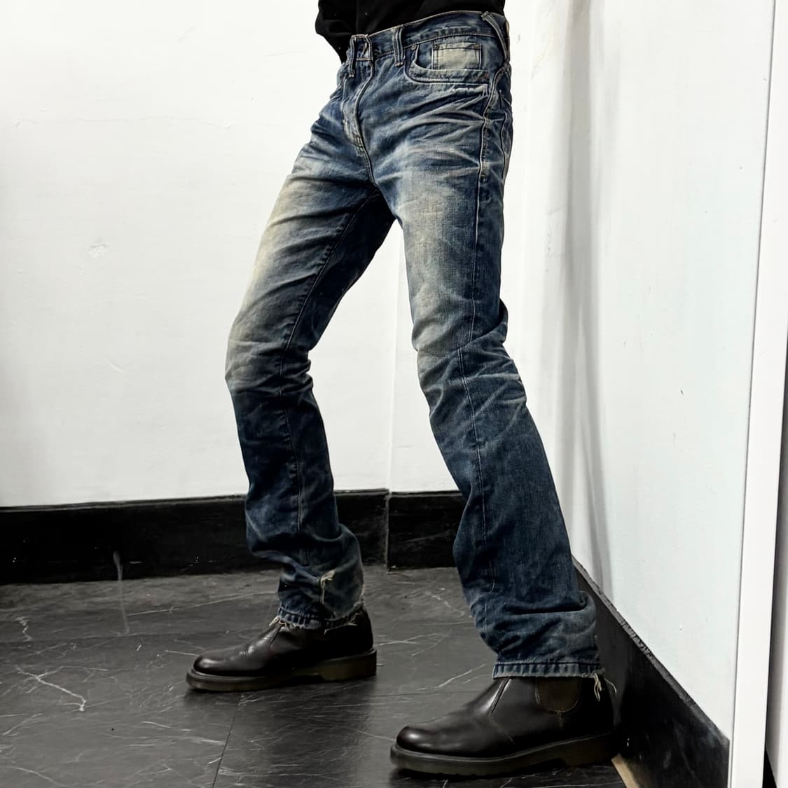 에비수 타이다이 워시드 데님 팬츠 상품이미지3