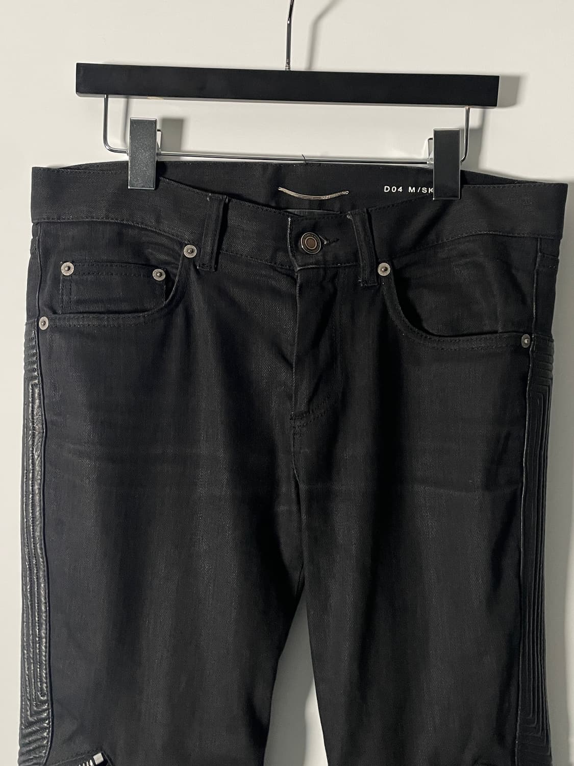 15s 생로랑 슬림핏 레더패널진 (onp.72)   상품이미지3