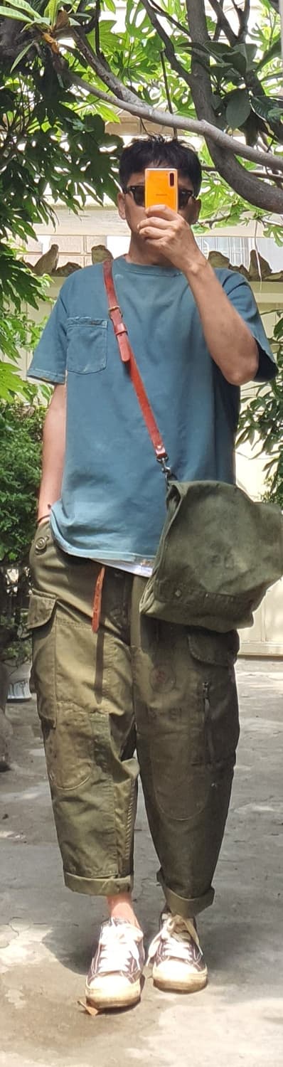 70s 빈티지 캐나다군 윈드팬츠 빈티지 커스텀 상품이미지3