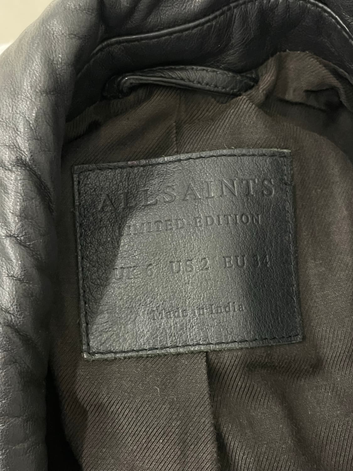 All saints leather jacket  상품이미지3