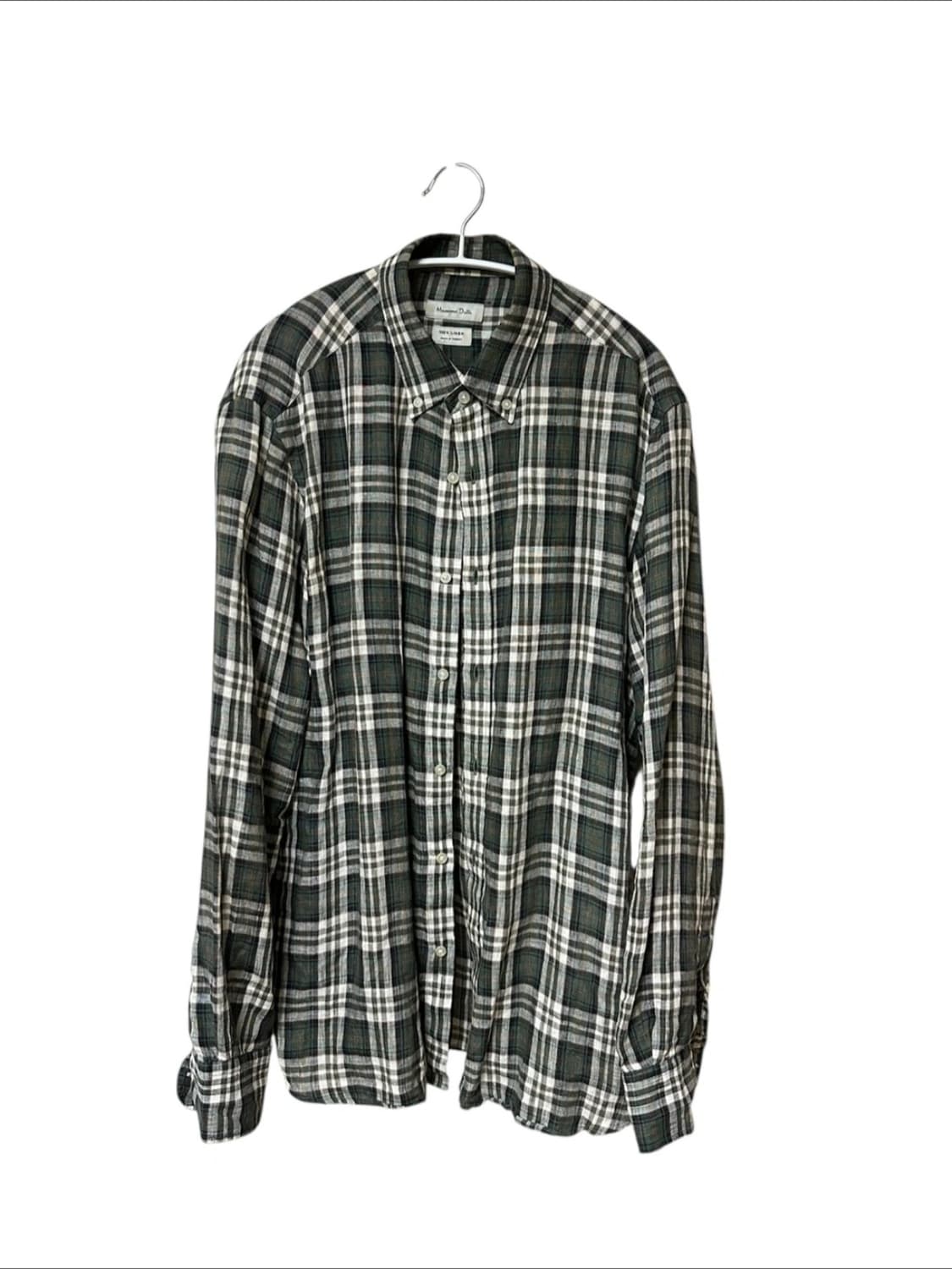 마시모두띠 린넨 체크 셔츠 L 상품이미지1