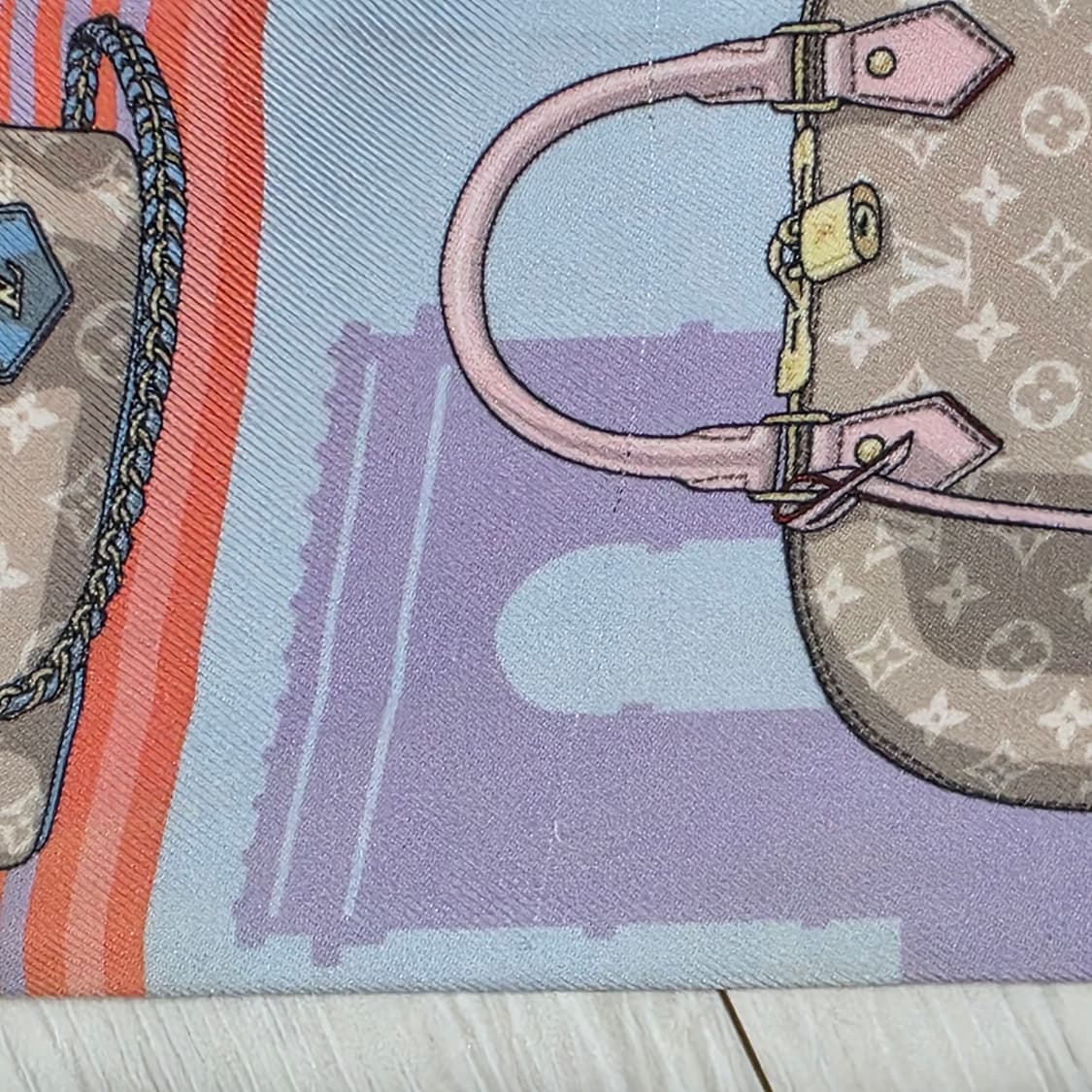 루이비통 방도 스카프 스카이라인 로즈클레르 M77318 상품이미지5