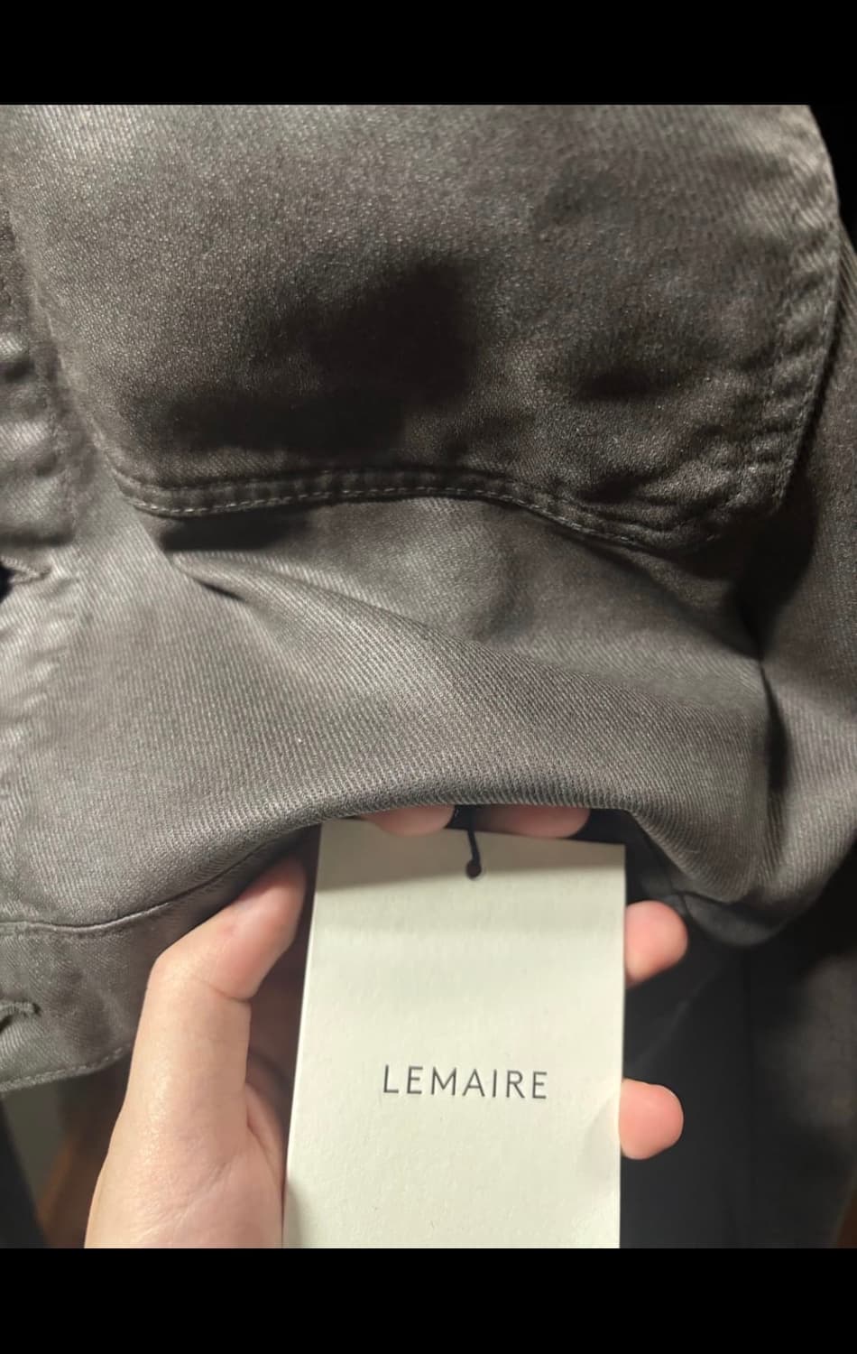 [50] Lemaire 샤이닝 코팅 트러커 데님 자켓 상품이미지5