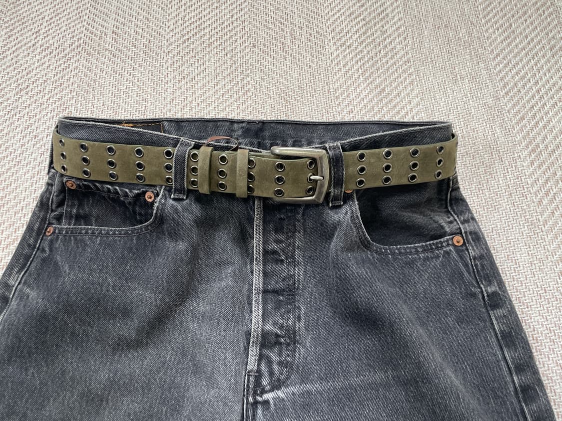 빈티지 아일렛 스웨이드 레더 벨트 상품이미지1