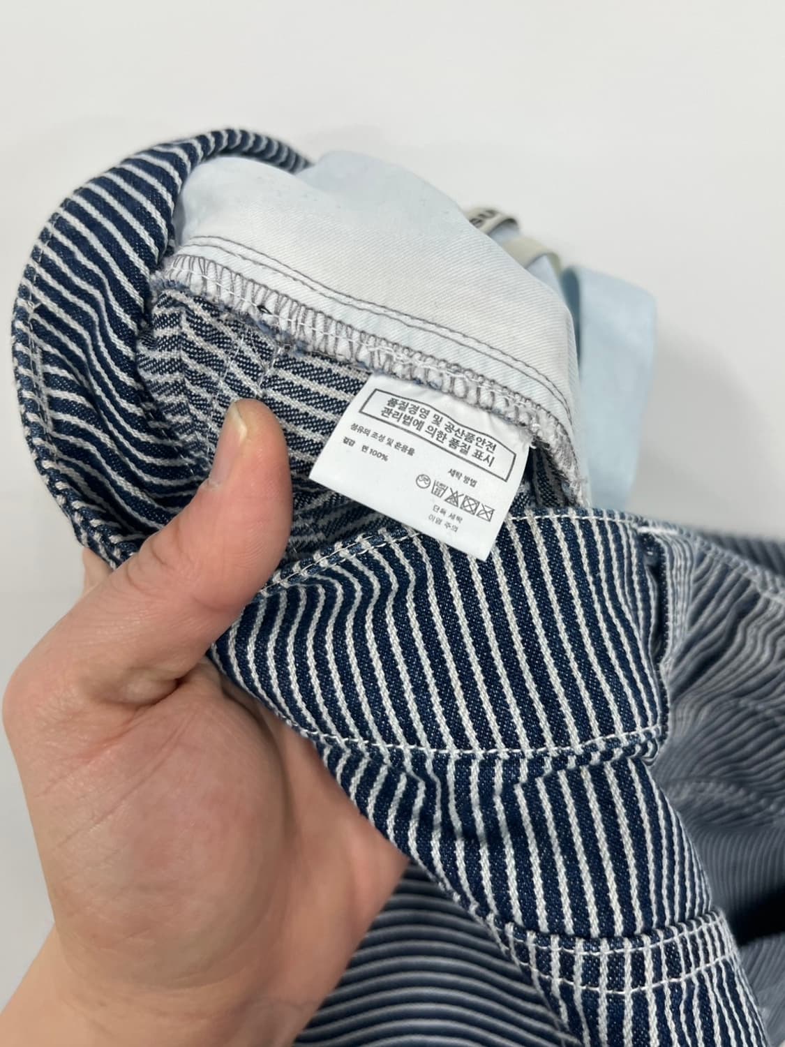 벌스데이수트 더블니 카펜터 스트라이프 워크웨어 팬츠 상품이미지8