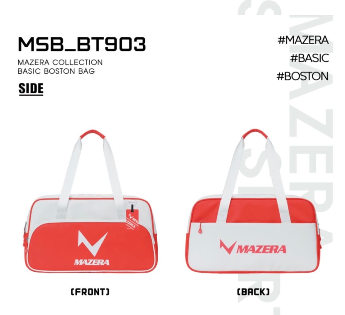 MAZERA 마제라 스포츠 가방 레드/화이트 상품이미지2