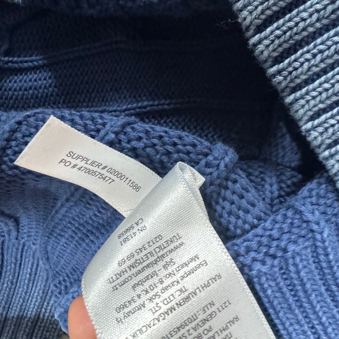 폴로랄프로렌 피그먼트 니트 여성 xs사이즈 상품이미지3