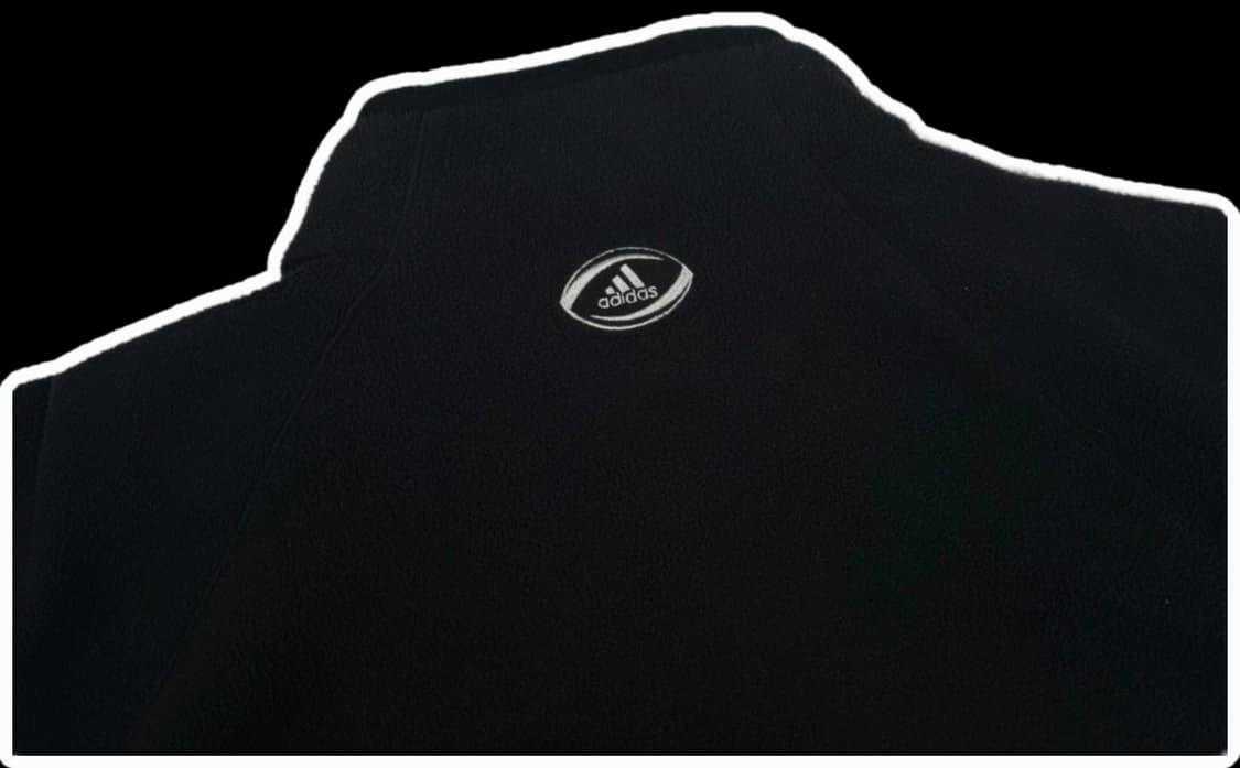 아디다스 올블랙 뉴질랜드 국대 플리스 집업 웜업 상품이미지2