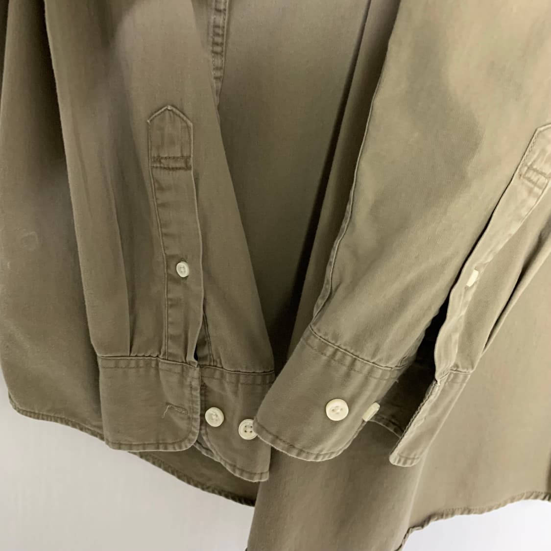 타미힐피거 빈티지 카키 남방 셔츠 M 남녀공용 상품이미지6