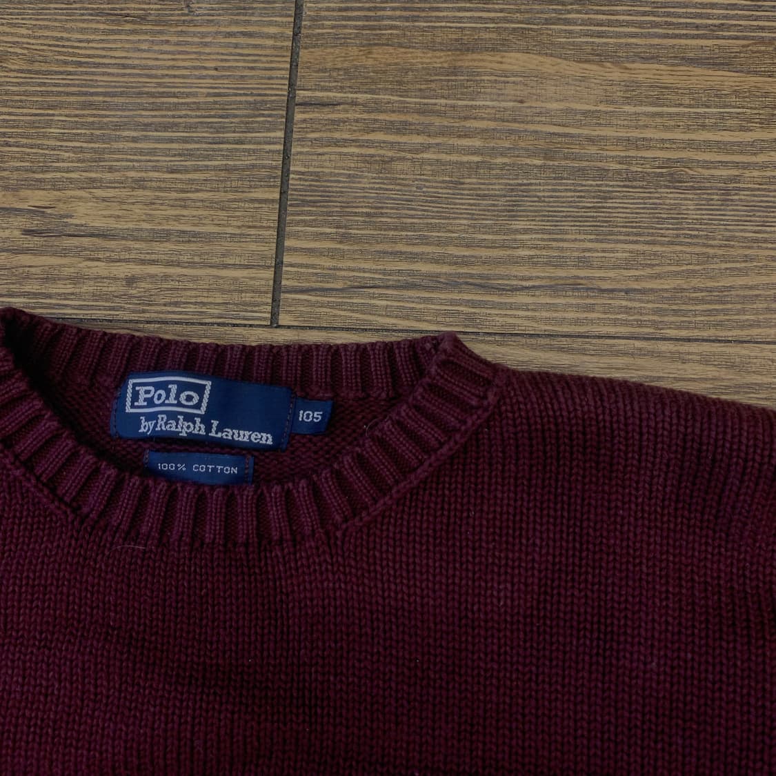 폴로 랄프로렌 버건디 니트 XL 상품이미지4