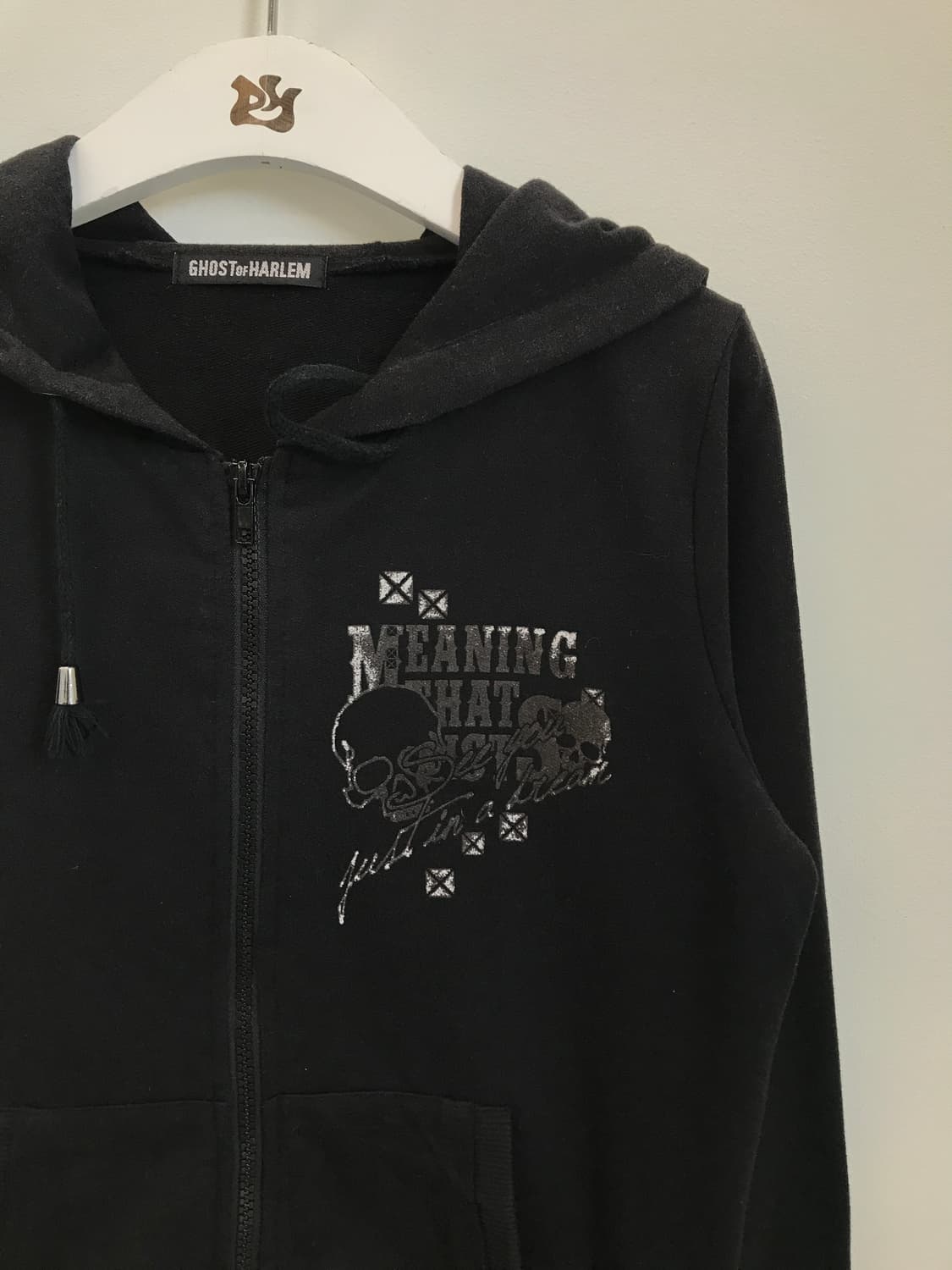 GHOST OF HARLEM Skull Graphic Hood zip 상품이미지4