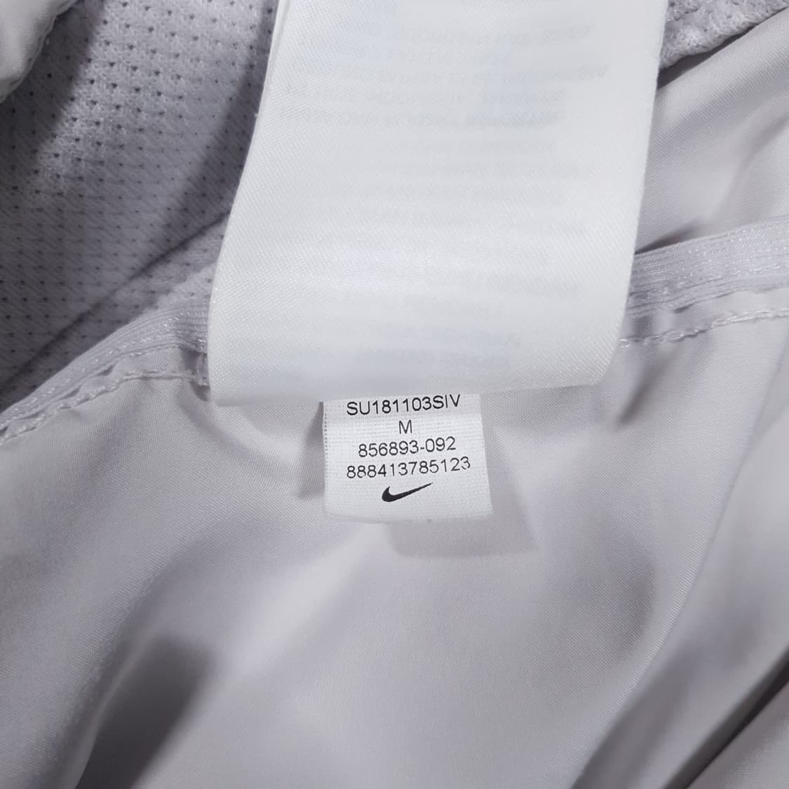 M (95) 나이키 에센셜 러닝 경량 바람막이 집업 후드 자켓 아이보리 상품이미지7