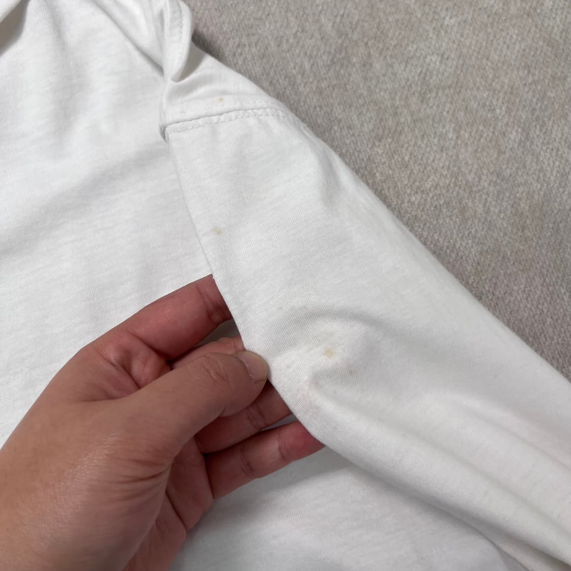 100 폴로 랄프포렌 코튼 화이트 후드집업 상품이미지5