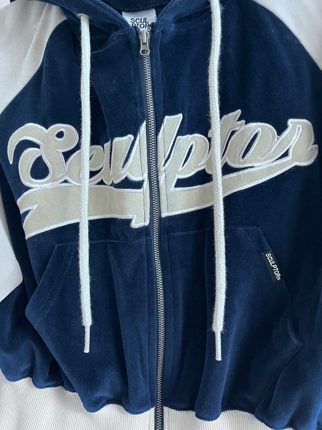 스컬프터 벨루어 후드집업 상품이미지4