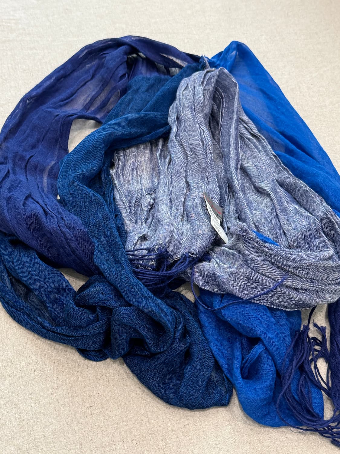 요지야마모토 레이어드 라미 머플러 상품이미지6