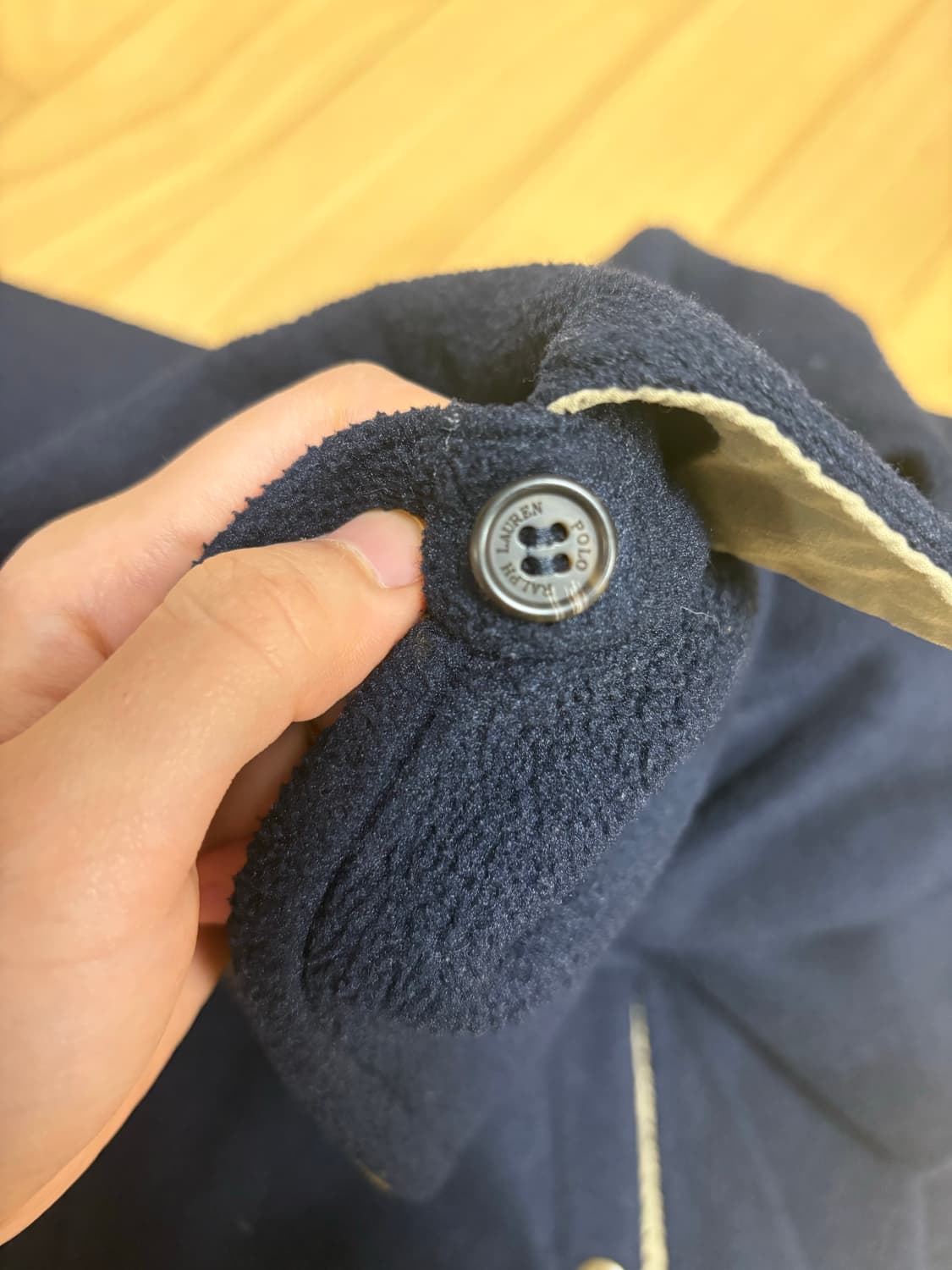 폴로 플리스 집업 자켓 네이비 라지 상품이미지3