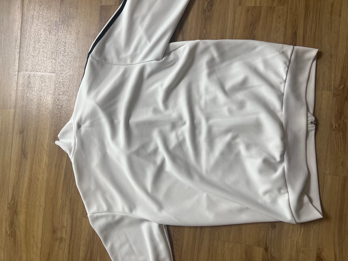 아디다스 3S 레귤러 핏 더블 니트 트랙 자켓 화이트 M 상품이미지2