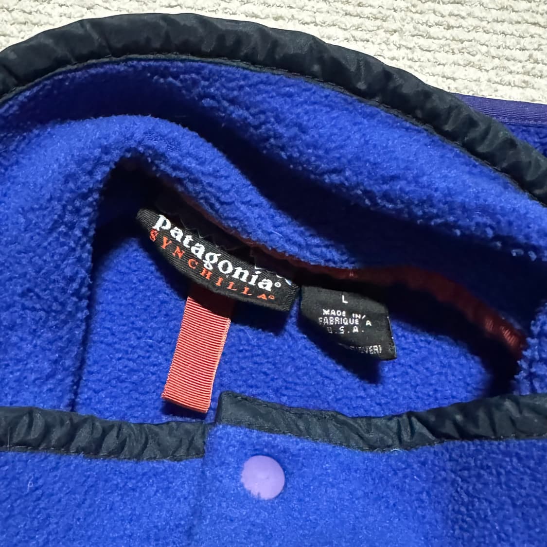 90s USA 파타고니아 신칠라 스냅플리스 L 상품이미지5